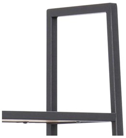 Czarno-naturalny regał w dekorze dębu 77x175 cm Seaford – Actona