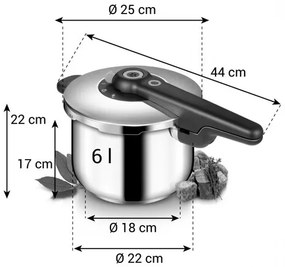 Tescoma Szybkowar SmartCLICK, 6 l