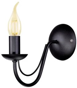 Czarna świecznikowa lampa ścienna - 2X A757 S5-D08