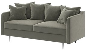 Beżowa aksamitna sofa Ghado Esme, 176 cm