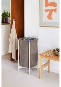 Beżowy tekstylny kosz na pranie Pod – Hübsch