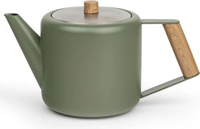 Zielony dzbanek do herbaty ze stali nierdzewnej 1,1 l Duet Boston – Bredemeijer
