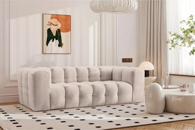 Sofa trzyosobowa BALOO, tkanina szenilowa, Beżowy