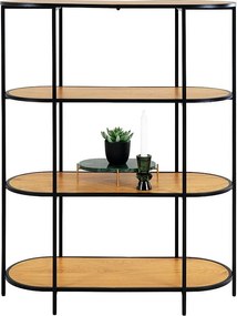 Regał Życie, Brązowy, 36x85x111 cm, Kendra Home