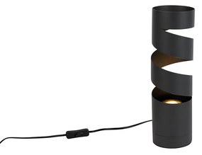 Moderne tafellamp zwart met goud - Stream Nowoczesny Oswietlenie wewnetrzne