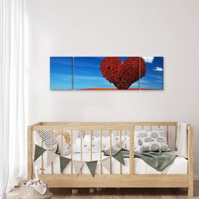 Obraz - Serce z drzewa (170x50 cm)
