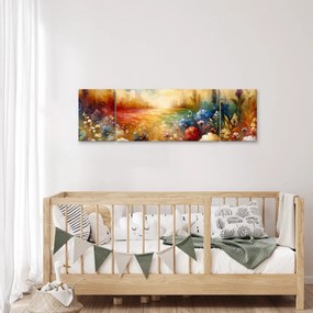 Obraz - Kolorowa łąka (170x50 cm)