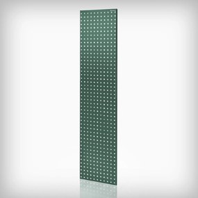 Tablica perforowana do regału zielona: JOHNNY, 2 sztuki, 1800 x 20 x 420 mm