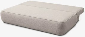 Sofa z Funkcją Spania ARVETO Kremowa Boucle Nowoczesna