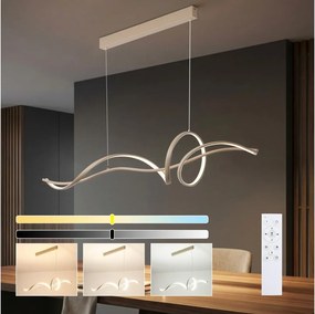 Brilagi - LED ściemnialny żyrandol na lince SIGNATURE LED/55W/230V 120x23 cm beżowy + pilot