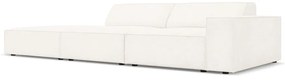 Beżowy narożnik (lewostronny) z materiału bouclé Jodie – Micadoni Home