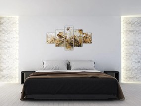 Obraz - Abstrakcyjny kwiatowy obraz (125x70 cm)