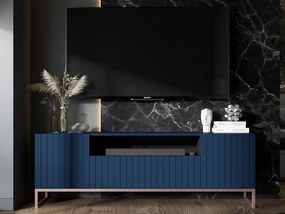 Szafka RTV TAL 2D1K 150cm granatowa mat