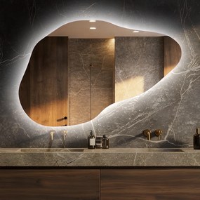 Lustro nieregularne podświetlane dekoracyjne LED P221