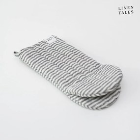 Lniana rękawica kuchenna Thin Black Stripes – Linen Tales