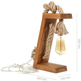 Lampa stołowa w naturalnym kolorze (wysokość 10 cm) – Opviq lights