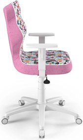 Krzesło obrotowe dla młodzieży Duo White rozmiar 5 (146-176,5 cm) z wzorami