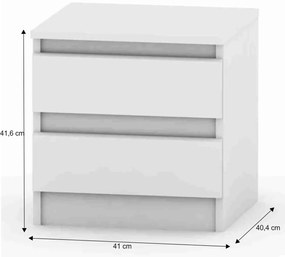 Szafka nocna HANY NEW 002, biała