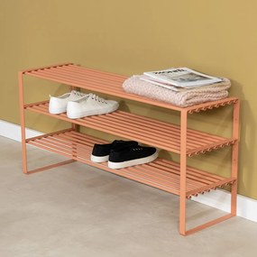 Łososiowa stalowa szafka na buty 100x48,5x29 cm Rex – Spinder Design