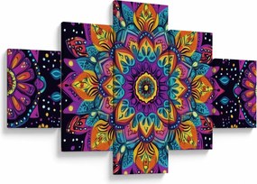 Obraz - Kalejdoskopowa mandala (125x70 cm)