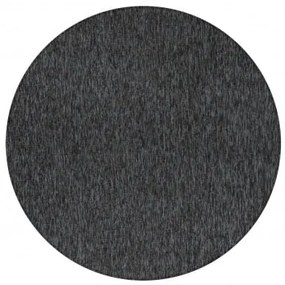 Dywan wykładzinowy na filcu Nizza antracyt melanż koło 200 cm x 200 cm