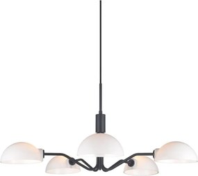 Halo Design 740369 - Lampa wisząca na przewodzie KJOBENHAVN 5xG9/28W/230V średnica 50 cm czarna
