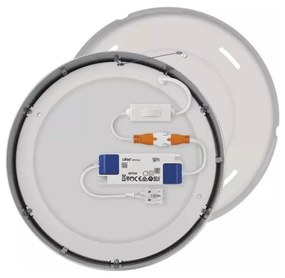 Lampa sufitowa LED w kolorze srebra z połyskiem Nexxo – EMOS