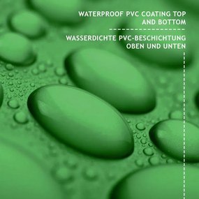 Plandeka JAGO 650 g/m², aluminiowe oczka, zielona, 3x6 m