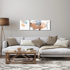 Obraz - Akwarela słoń w samolocie (z zegarem) (90x30 cm)
