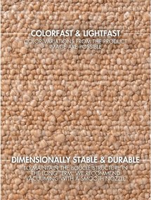 Beżowy dywan z materiału bouclé tkany ręcznie 200x290 cm Notting Hill Portobello – Ted Baker