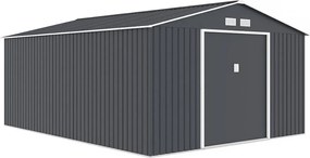 Metalowa szopa ogrodowa "Vegas" - 15 m² - Szara