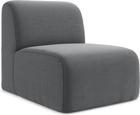 Moduł - z tkaniny welwetowej - stalowy - LANI