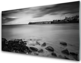 Panel Szklany Molo prowadzące w Głąb Morza