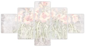 Obraz - Freska lilii (125x70 cm)
