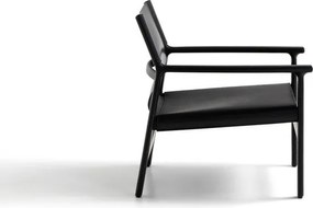 Czarny skórzany fotel Jan – Kave Home