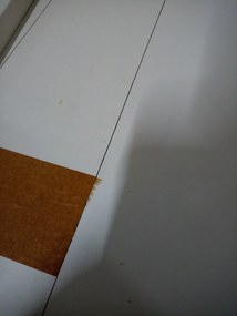 PROMOCJA Biały stół jadalny z blatem w dekorze dąb sonoma MADO 120x80 II. gatunek