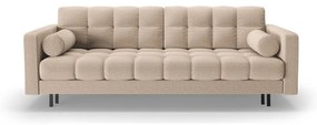 Beżowa rozkładana sofa ze schowkiem 222 cm Bali – Cosmopolitan Design