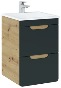 Szafka pod umywalkę ARUBA COSMOS 823 40 cm grafit/dąb COMAD