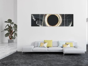 Obraz - Pokaz świateł w deszczu (170x50 cm)