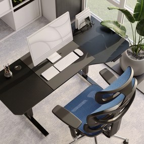 Fotel ergonomiczny Diablo V-Commander: Czarno-Niebieski