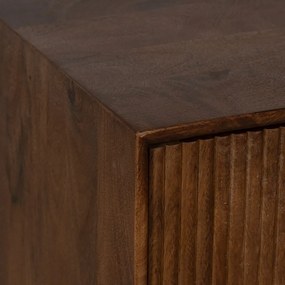 Brązowa szafka z litego drewna mango 80x80x40 cm Sagara – Ixia