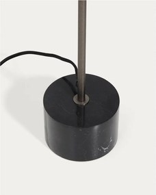 Czarna lampa stojąca (wysokość 121 cm) Lynor – Kave Home