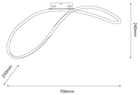 Lampa wisząca INFINITY 21W LED 4000K