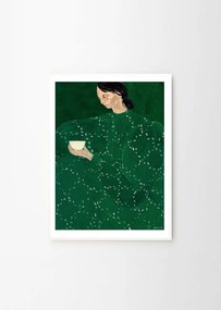 Plakat 30x40 cm Coffee Alone At Place De Clichy – Sofia Lind – The Poster Club