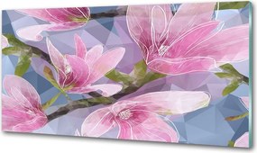 Panel do kuchni Różowa magnolia