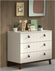 Beżowa komoda dziecięca 98,5x89x57 cm Sezane – Vipack