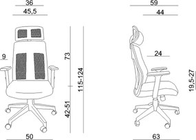 Nowoczesne krzesło biurowe Explore
