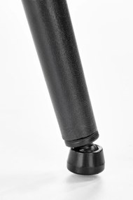 Krzesło biało czarne, tapicerowane, oparcie pepitka K478