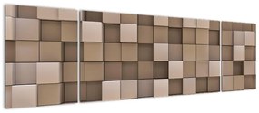 Obraz - Beżowe kostki (170x50 cm)