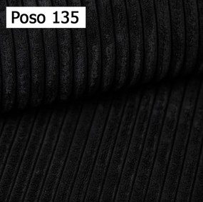 Kanapa KASJO Uniwersalny Sofo-Narożnik z funkcją spania i poduszkami, 2x pojemnik POSO 135 Grafitowy DOMOHOME